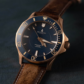 Zeitgeist H1: Thinnest 500m Automatic Bronze Watch