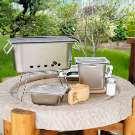 Me-Time BBQ: Versatile grill for going-now camping