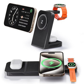 MagFree Transform: 3-in-1 Fast Wireless Charger
