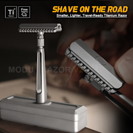 ModuRazor V2: Smaller, Travel-Ready Ti Razor