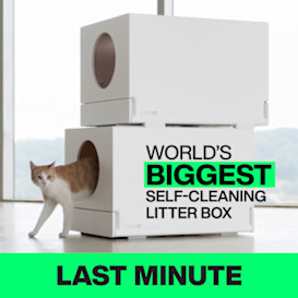 SCUBIC, BIGGEST & BESTEST Self-Cleaning LITTERBOX