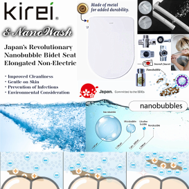 Japan’s bidet seat with nano bubble generator
