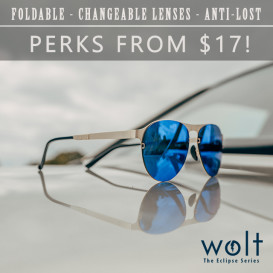 WOLT Changeable folding sunglasses with anti-lost