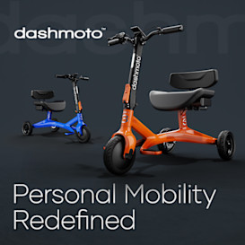 dashmoto: Lightest High-Performance Seated Scooter