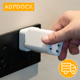ADPDOCK:65W GaN 5-in-1 USB-C Charger & Hub