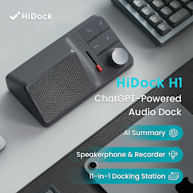 HiDock H1: ChatGPT-Powered Audio Dock