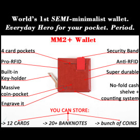 MM2PLUS Wallet. SEMI-minimalist Wallet Set