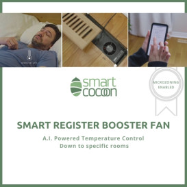 SmartCocoon the Smart HVAC Register Booster Fan