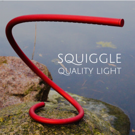 Squiggle Table Lamp - Unique 3D tube bending