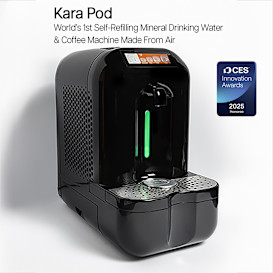 KARA POD: 1st Mineral Water & Coffee Made From Air