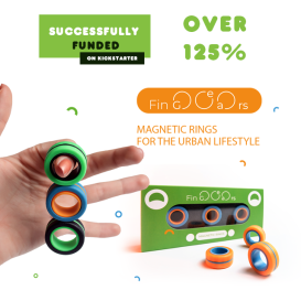 FinGears magnetic rings - anti-stress game fidget