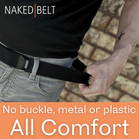 Naked Belt - No buckle, soft-fit comfort belt