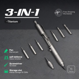 The Bullet Ant 2.0 - Titanium Multitool Pen