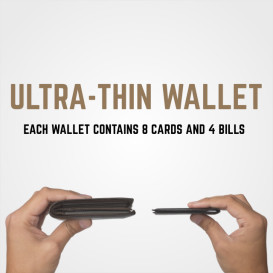 Stealth Wallet: Ultra-Thin & Strong 8 Card Wallet