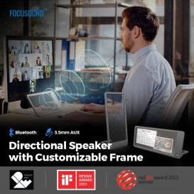 Focusound: The see-thru glass directional speaker