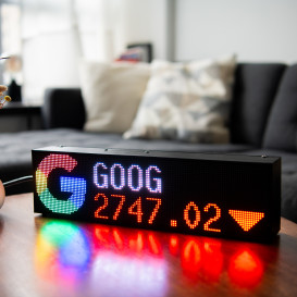 Fintic: Desk Size All-in-One LED Ticker