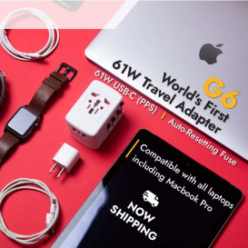 G6: World's First 65W Travel Adapter with GaN