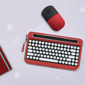 PENNA RED - Retro Bluetooth Mechanical Keyboard