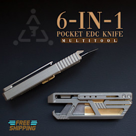Titanium Pocket Utility Knife, EDC Tool