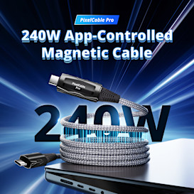 Versatile 240W App-Controlled Magnetic Smart Cable