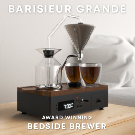 Barisieur Grande: 2-Cup Coffee & Tea Alarm Clock