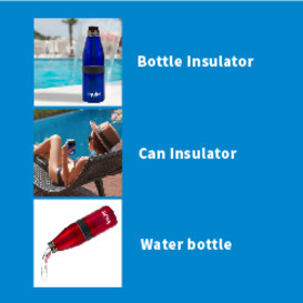 Icy Bev Kooler V 2.0 - 3 in 1 Bottle Insulator