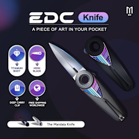 The Mandala EDC Knife - Ti Handle with M390 Blade