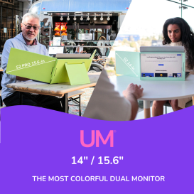 UNITED MONITORS: The most colorful dual monitor