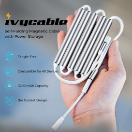 IVYCable - Self-Folding Magnetic Cable & Powerbank