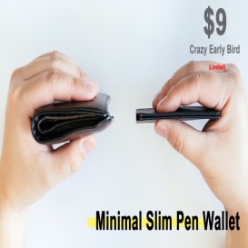 Minimal Slim Pen Wallet l A Thinnest PenWallet