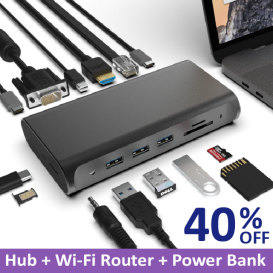 FINALHUB: Complete Portable USB-C Docking Station