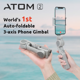 ATOM2:World's 1st Auto-foldable 3axis Phone Gimbal