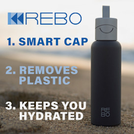 REBO smart bottle - clean the planet as you drink