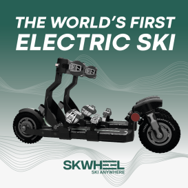 SKWHEEL ONE : The World's First Electric Ski!