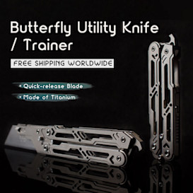 The BladeWing: Titanium Butterfly Utility Knife