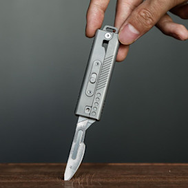 TiRoto:Ti EDC Utility Knife with Snap-Flick Action