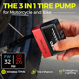 The 3 in 1 Tire Pump for Your Motorcycle and Bike!