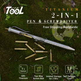 The Bullet Ant-Titanium Bolt Action Multitool Pen
