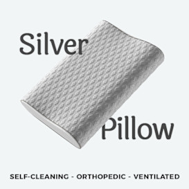 Silver Pillow : 24-7 Self-Cleaning Smart Pillow