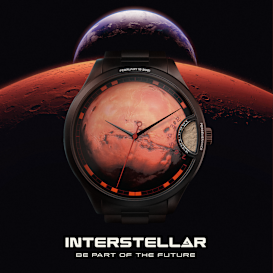 RED 3.721 The Watch with Meteorite Mars dust
