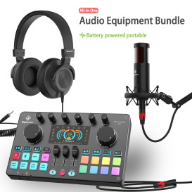 Podcast Live Streaming Recording Audio Equipment