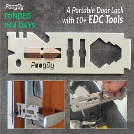 A Portable Door Lock with 10 EDC Tools