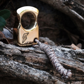 Rose N Gold - Solid Brass EDC Keychain Cigar Stand