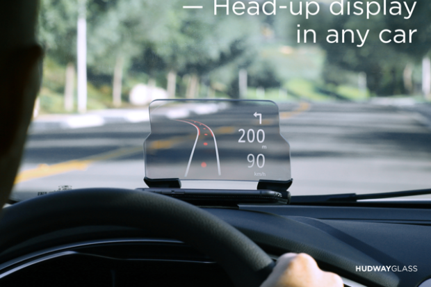 HUDWAY Glass: keeps your eyes on the road