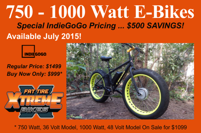 xtreme fat tire electric bikes