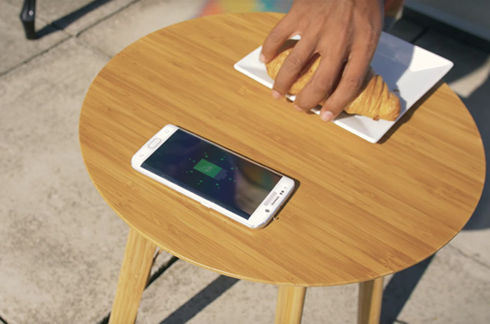 Furniqi Wireless Charging Bamboo Side Table Indiegogo