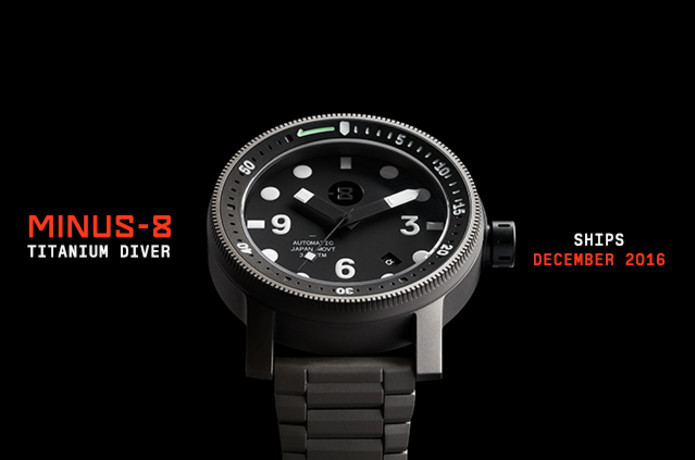 minus 8 diver watch