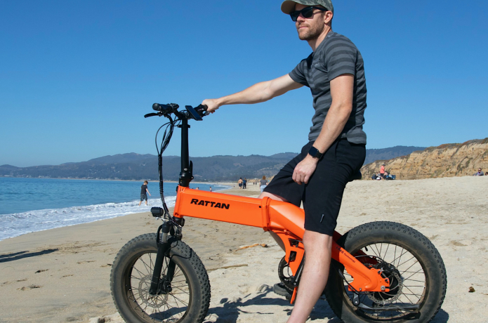 rattan folding ebike