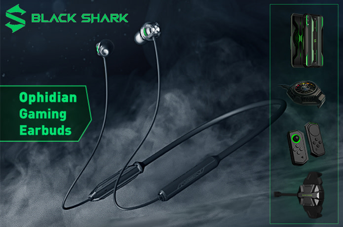 earphone black shark