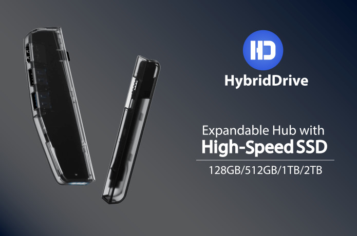 HybridDrive - Expandable Storage Hub with Fast SSD